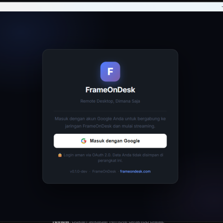 Frame On Desk Pro - version 1.2.0 - 1 lisence , Rp.25.000.000,-