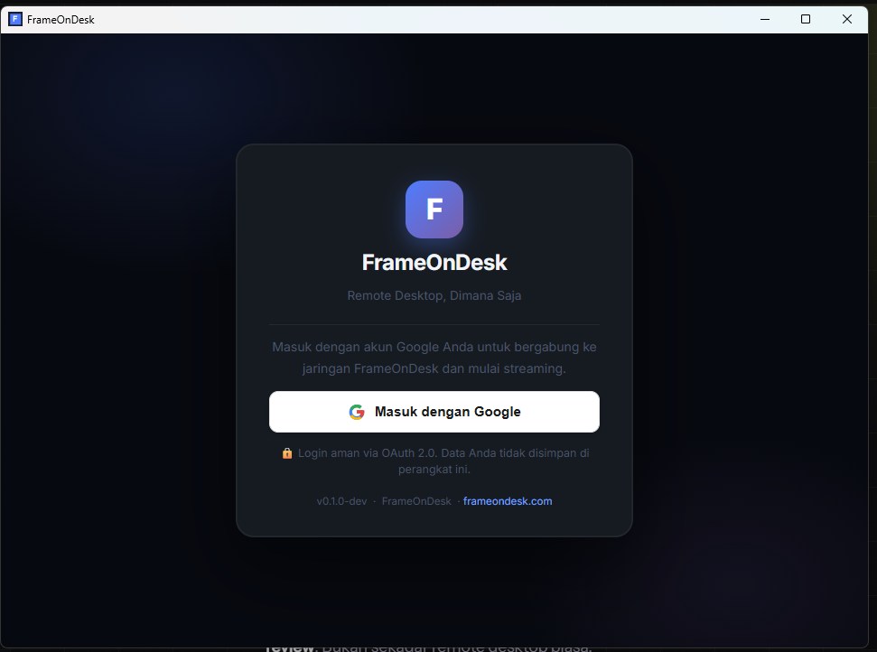 Frame On Desk Lite - version 1.0.0 - 1 lisence , Rp.18.300.000,-